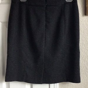 Charcoal tweed skirt.